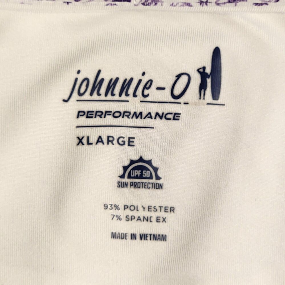 johnnie-O Breeders Cup 2022 Performance Polo Shirt Cup of JO White Print XL - Picture 3 of 8
